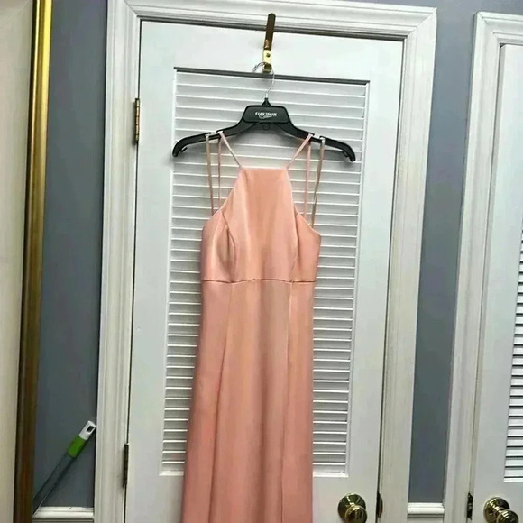 JOVANI JVN 55641 size 4 color blush with high slit - Picture 3 of 7